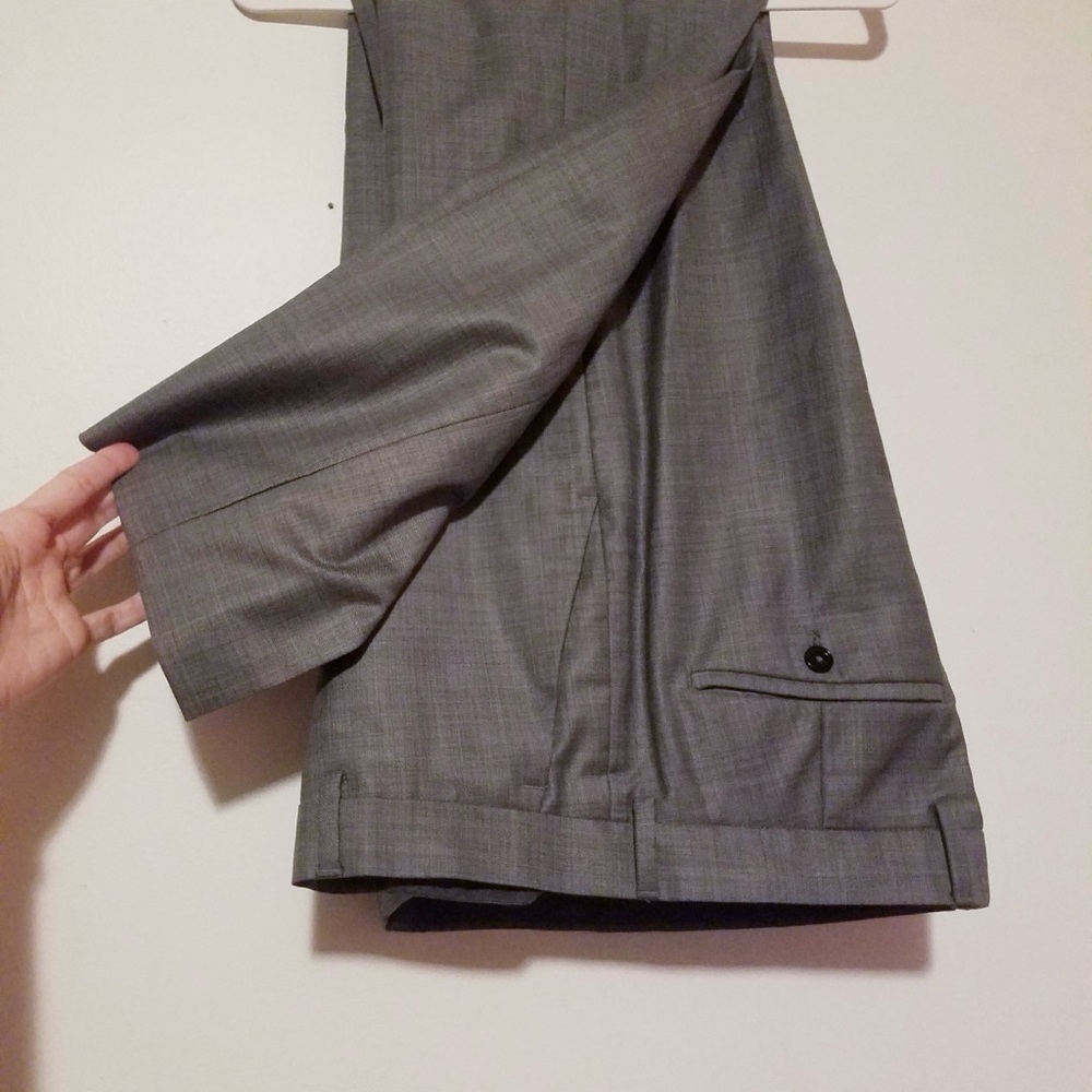 Express Gray Suit (blazer&pants) Matching Photographer & Producer Wool Blend Set - Picture 8 of 12